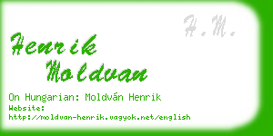 henrik moldvan business card
